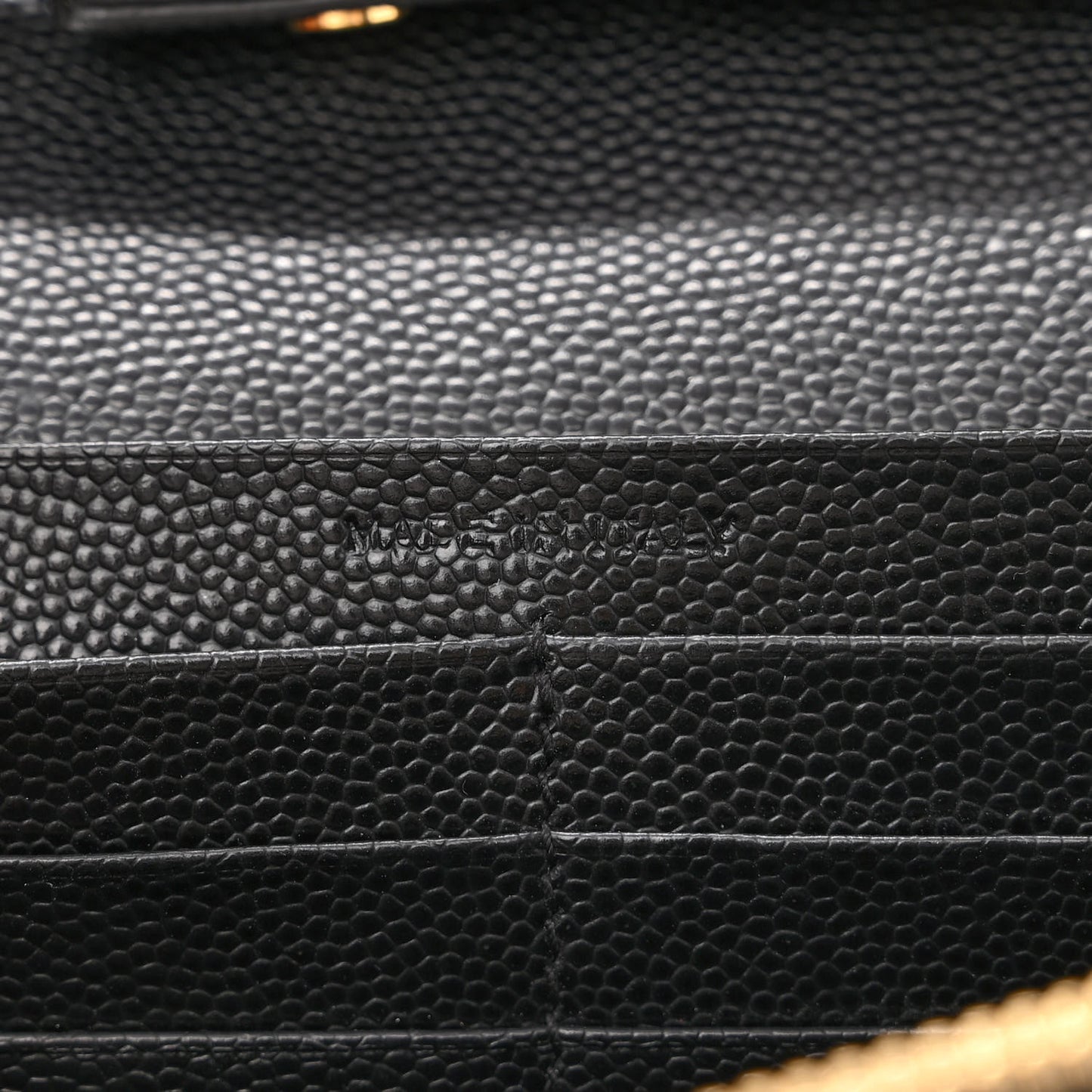 Grain De Poudre Monogram Chain Wallet Black