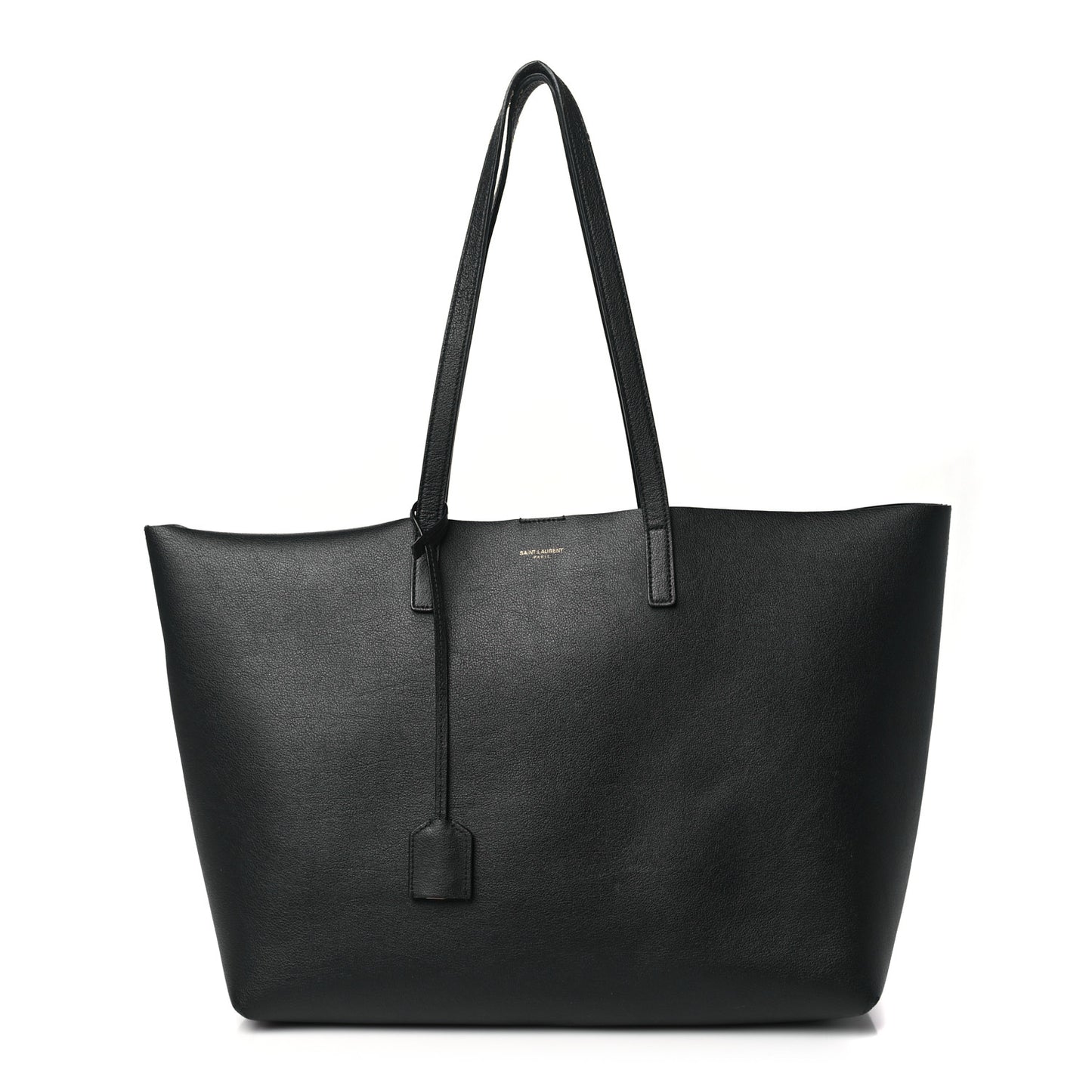 Calfskin Large Shopping Tote Black