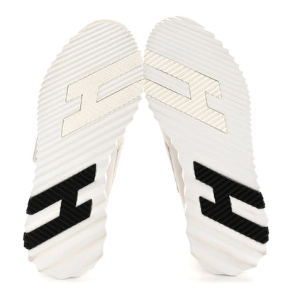 Hermes Suede Goatskin Mesh Fabric H Sneakers 38 White 11 of 20