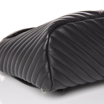 Chanel Calfskin Chevron Quilted Large Urban Spirit Backpack Black 8 of 10