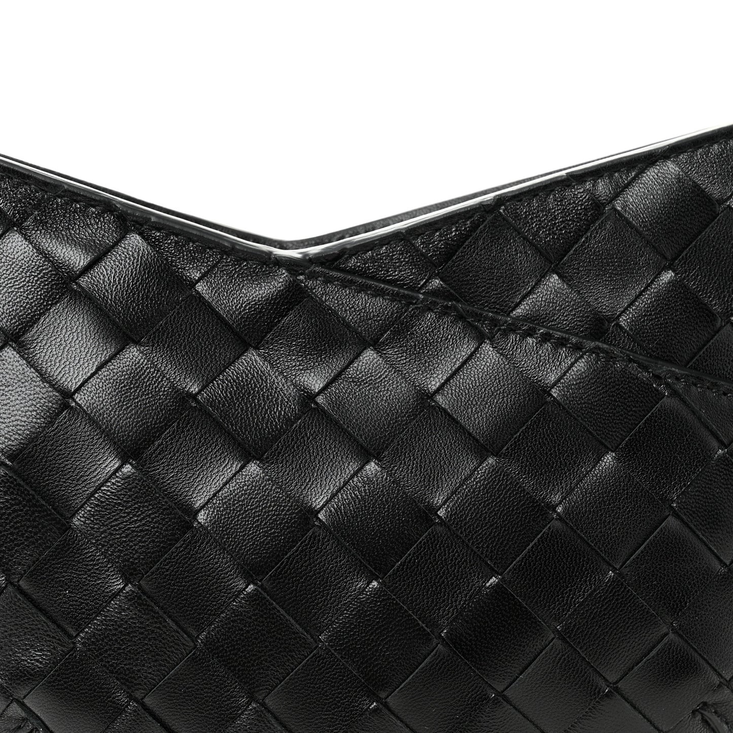 Nappa Intrecciato Mini Solstice Shoulder Bag Black