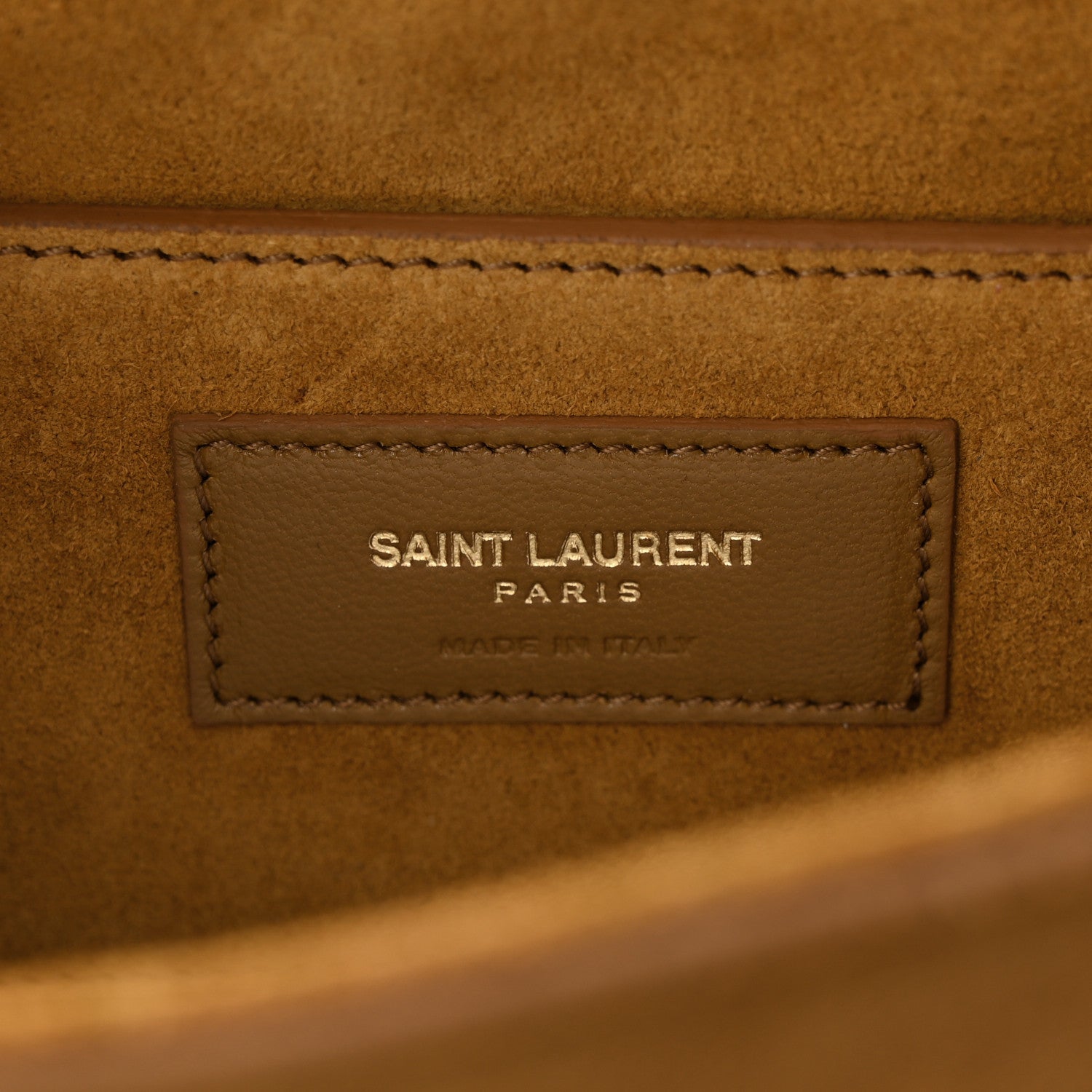 Saint Laurent Suede Fringe Small Monogram Satchel Light Ocre 6 of 10