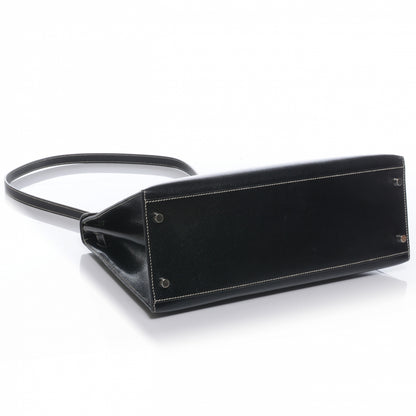 Hermes Veau Grain Lisse Kelly Sellier 32 Black 4 of 10
