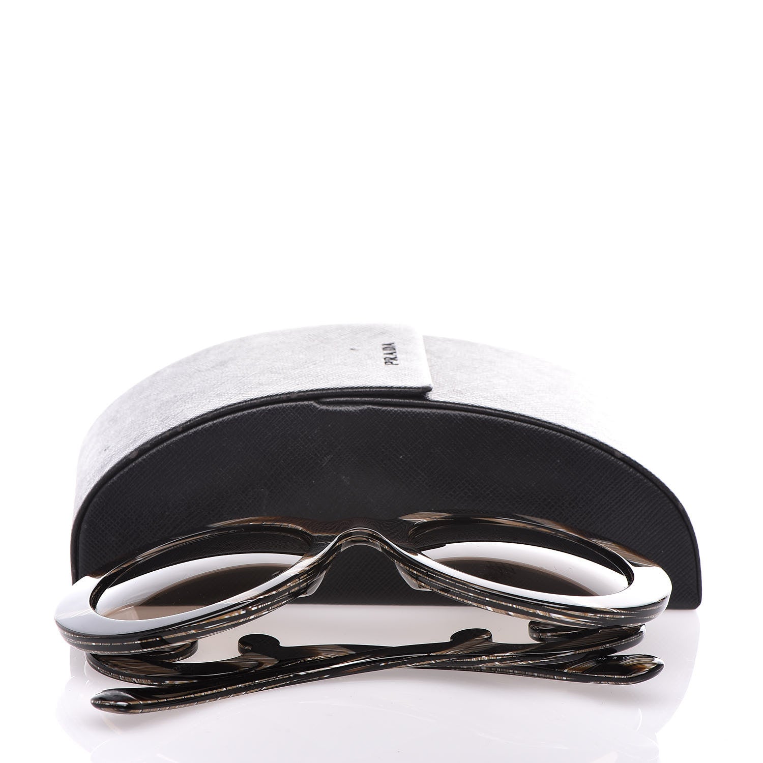Prada Baroque Sunglasses SPR 27N Black Horn 7 of 7
