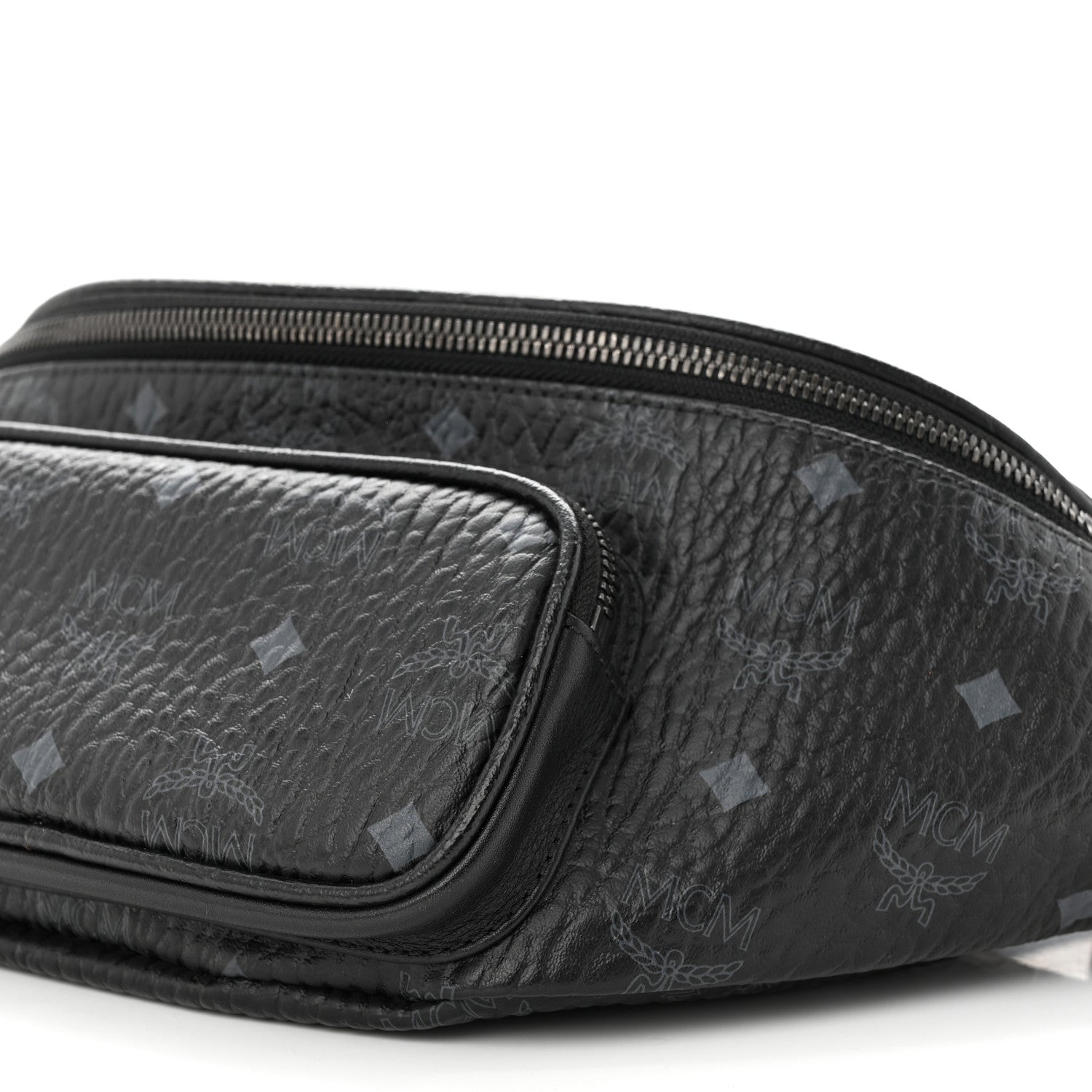 MCM Visetos Medium Belt Bag Black 10 of 10