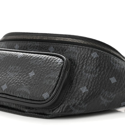 MCM Visetos Medium Belt Bag Black 10 of 10