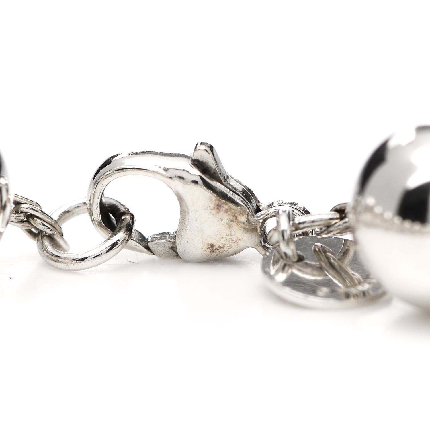 Tiffany Sterling Silver 10mm HardWear Ball Bracelet 5 of 5
