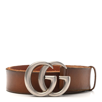 Gucci Cuoio Toscano Nickel Double Double G 40mm Belt 95 38 Cuir 1 of 7