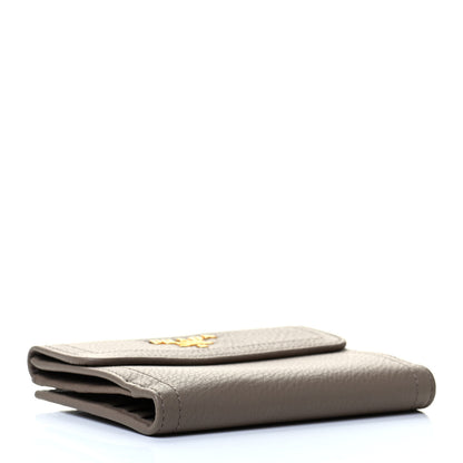 Prada Vitello Daino Bi-Fold Wallet Visone 4 of 7