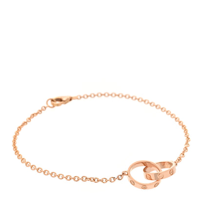 Cartier 18K Pink Gold Interlocking LOVE Bracelet 1 of 5