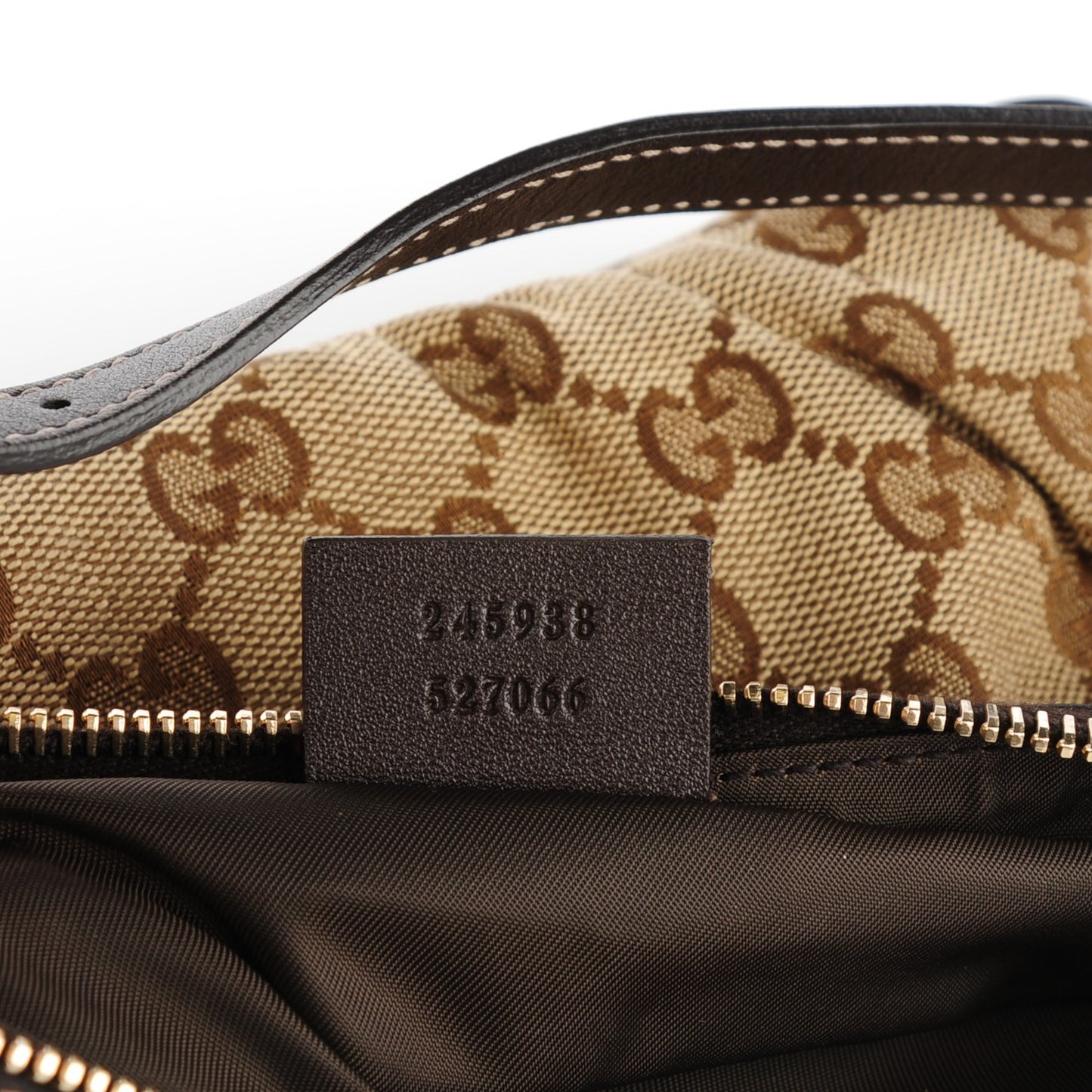 Monogram Lovely Heart Cosmetic Case Dark Brown
