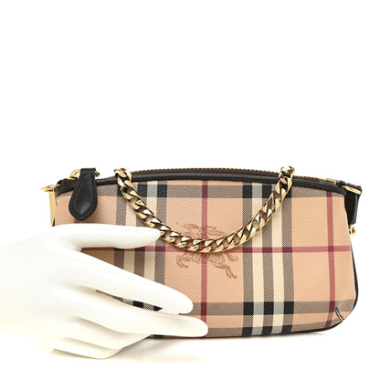 Burberry Haymarket Check Clara Pochette Chocolate 2 of 10