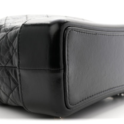 Chanel Aged Calfskin Quilted Small Gabrielle Backpack Black 9 of 12