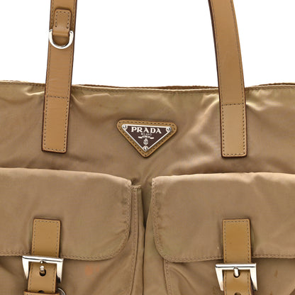 Prada Nylon Vela Shopping Tote Sesamo 7 of 13