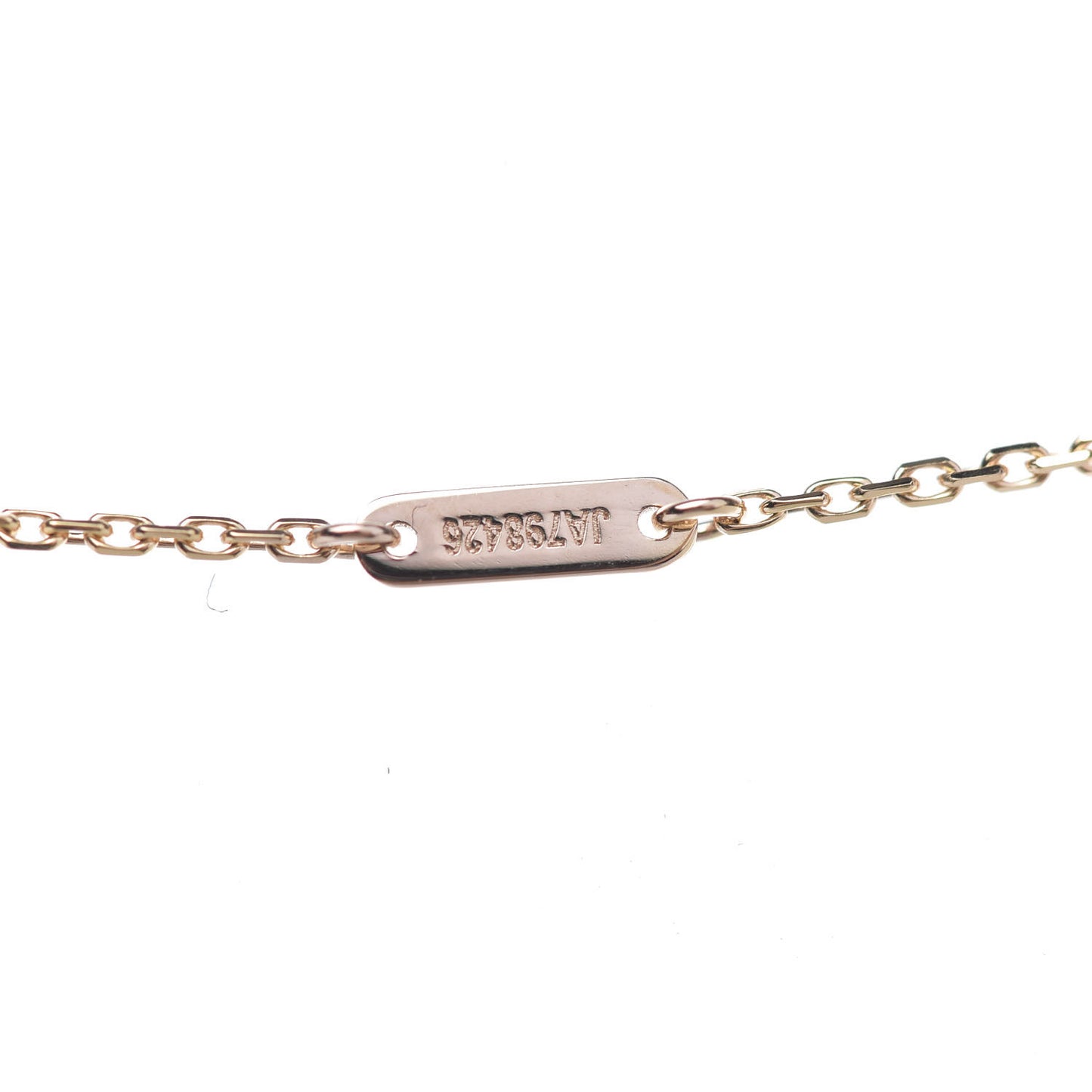 18K Rose Gold Carnelian Sweet Alhambra Pendant Necklace