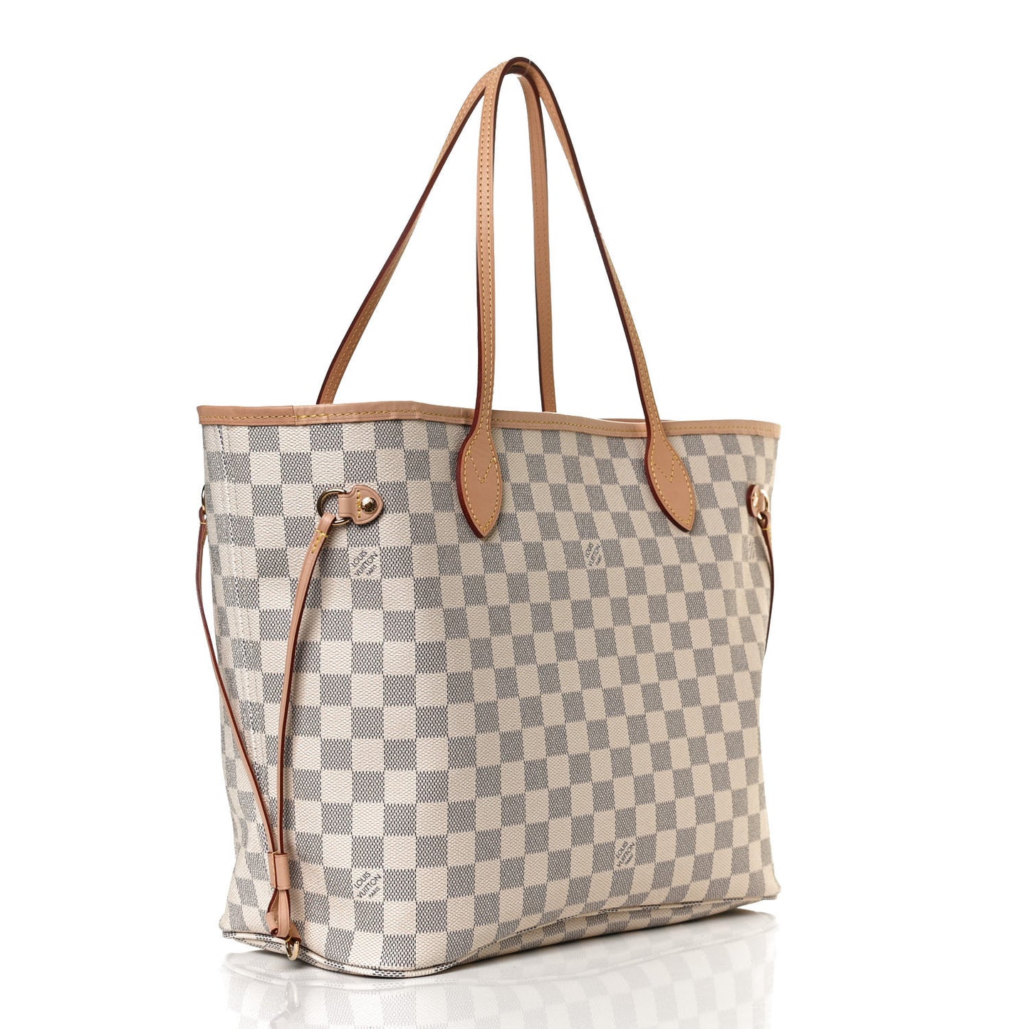 Damier Azur Neo Neverfull MM Rose Ballerine