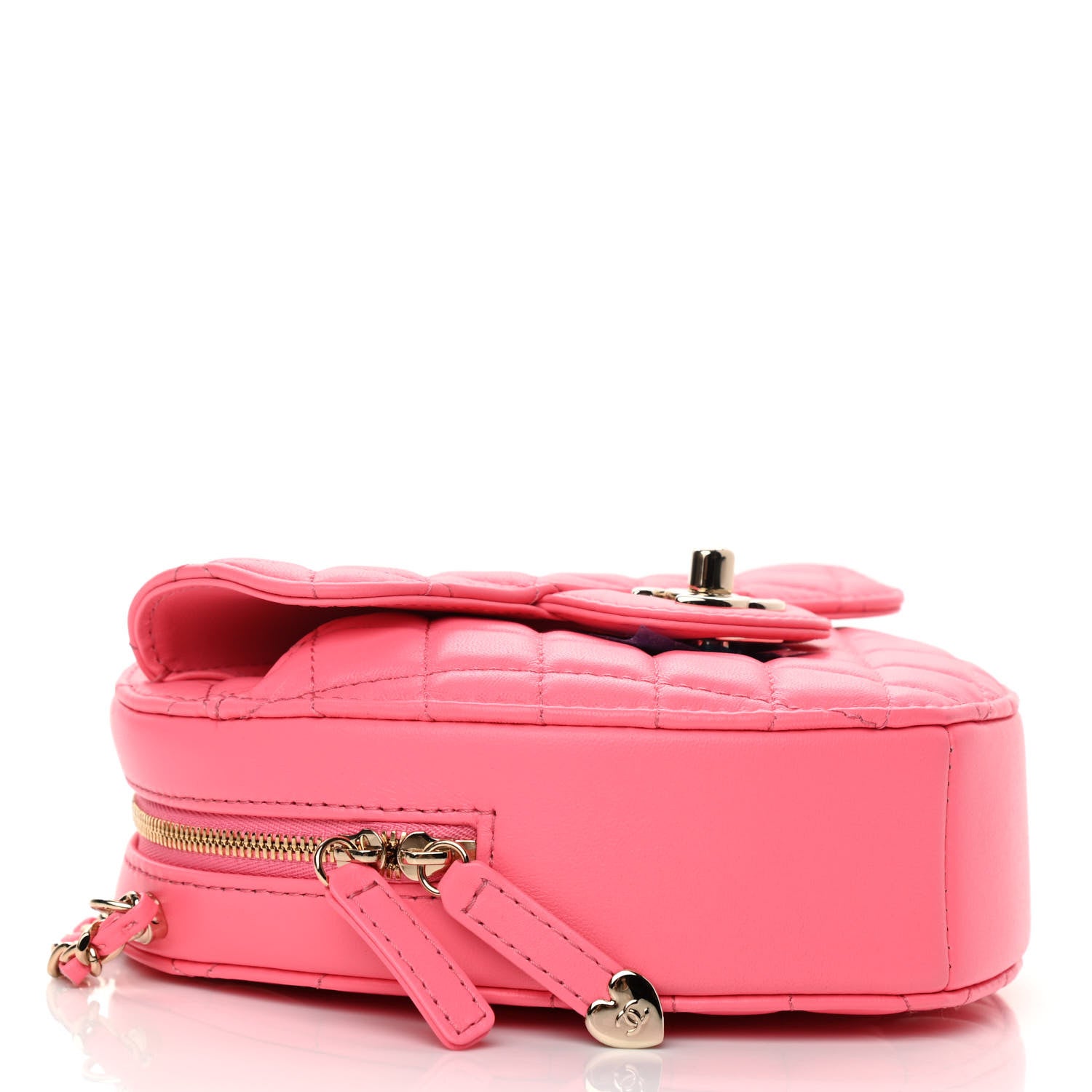 Chanel Lambskin Quilted CC In Love Heart Bag Pink 4 of 10