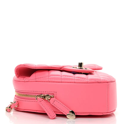 Chanel Lambskin Quilted CC In Love Heart Bag Pink 4 of 10