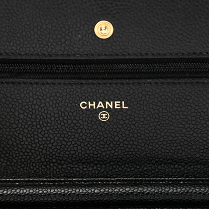 Chanel Caviar Quilted Wallet On Chain WOC Black 7 of 13