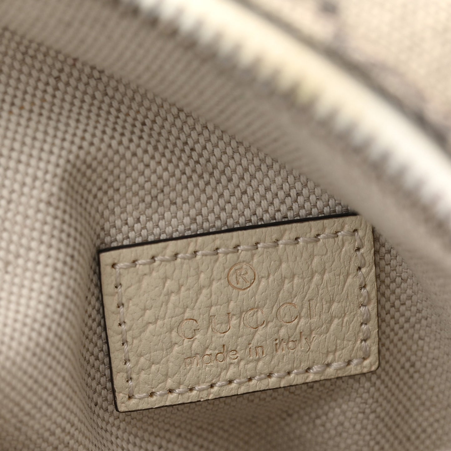 GG Supreme Monogram Web Mini Ophidia Double Zip Messenger Bag Beige Ebony Mystic White