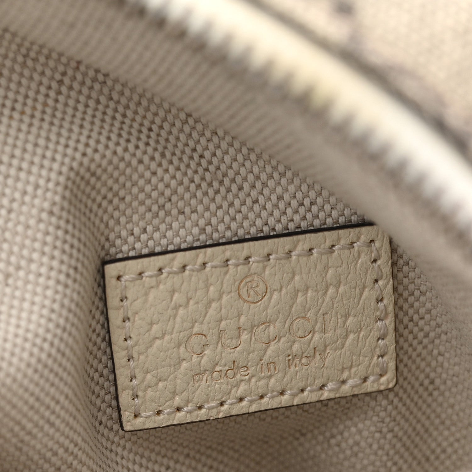 Gucci GG Supreme Monogram Web Mini Ophidia Double Zip Messenger Bag Beige Ebony Mystic White 6 of 12