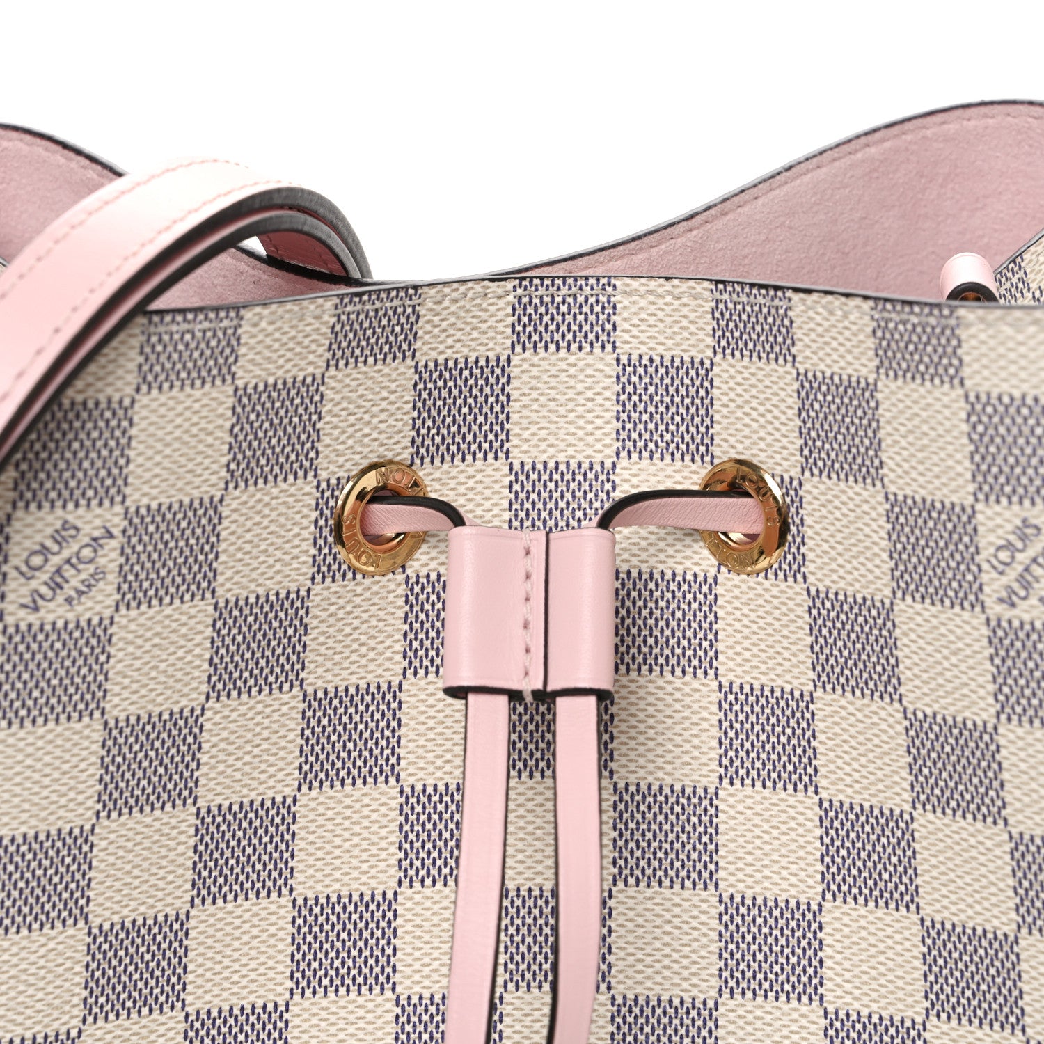 Louis Vuitton Damier Azur Neonoe MM Eau De Rose 7 of 9