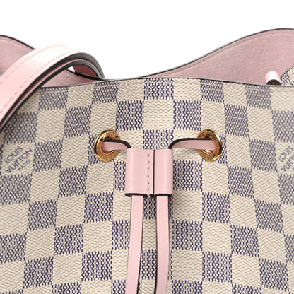Louis Vuitton Damier Azur Neonoe MM Eau De Rose 7 of 9