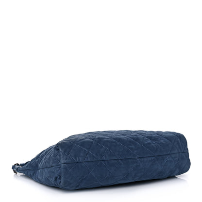 Chanel Iridescent Calfskin Quilted Daily Hobo Blue 4 of 10