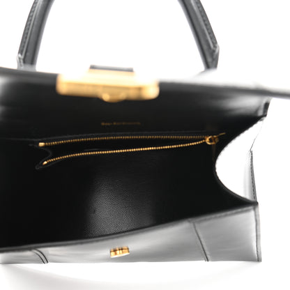 Balenciaga Shiny Box Calfskin Small Hourglass Top Handle Bag Black 5 of 11