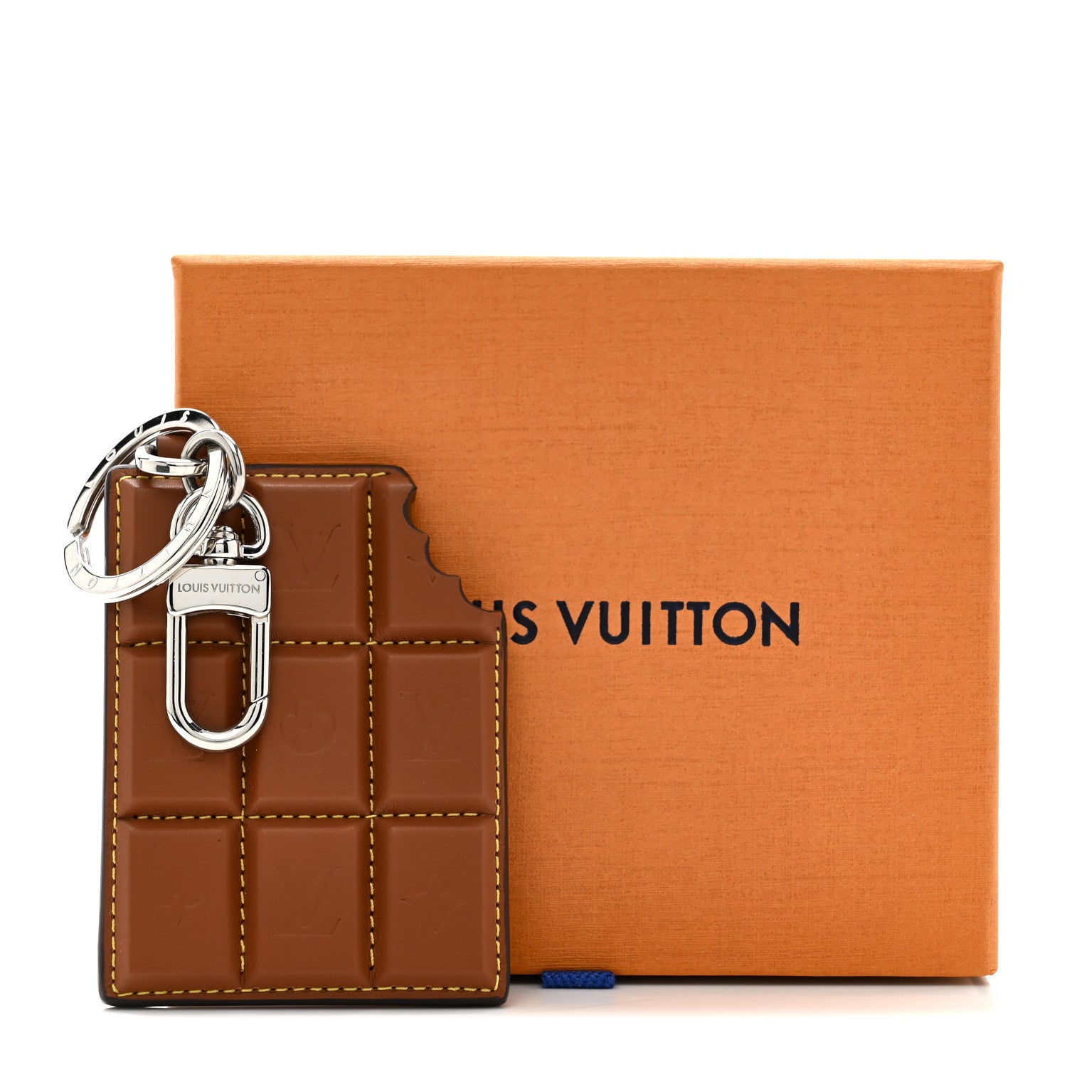 Louis Vuitton Monogram LV Chocolate Bar Bag Charm Key Holder