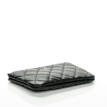 Chanel Lambskin Quilted Small Cosmetic Case Black 4 of 7