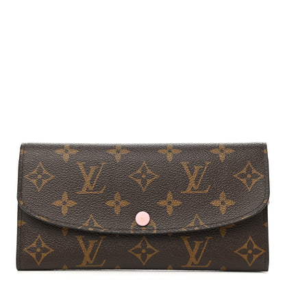 Louis Vuitton Monogram Emilie Wallet Rose Ballerine 1 of 8