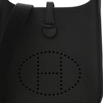Hermes Taurillon Clemence Evelyne TPM Black 8 of 10