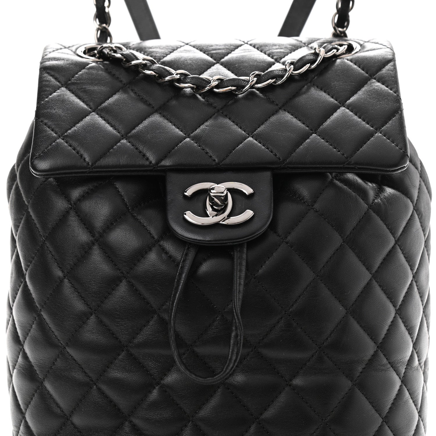 Chanel Lambskin Quilted Small Urban Spirit Backpack Black 11 of 11