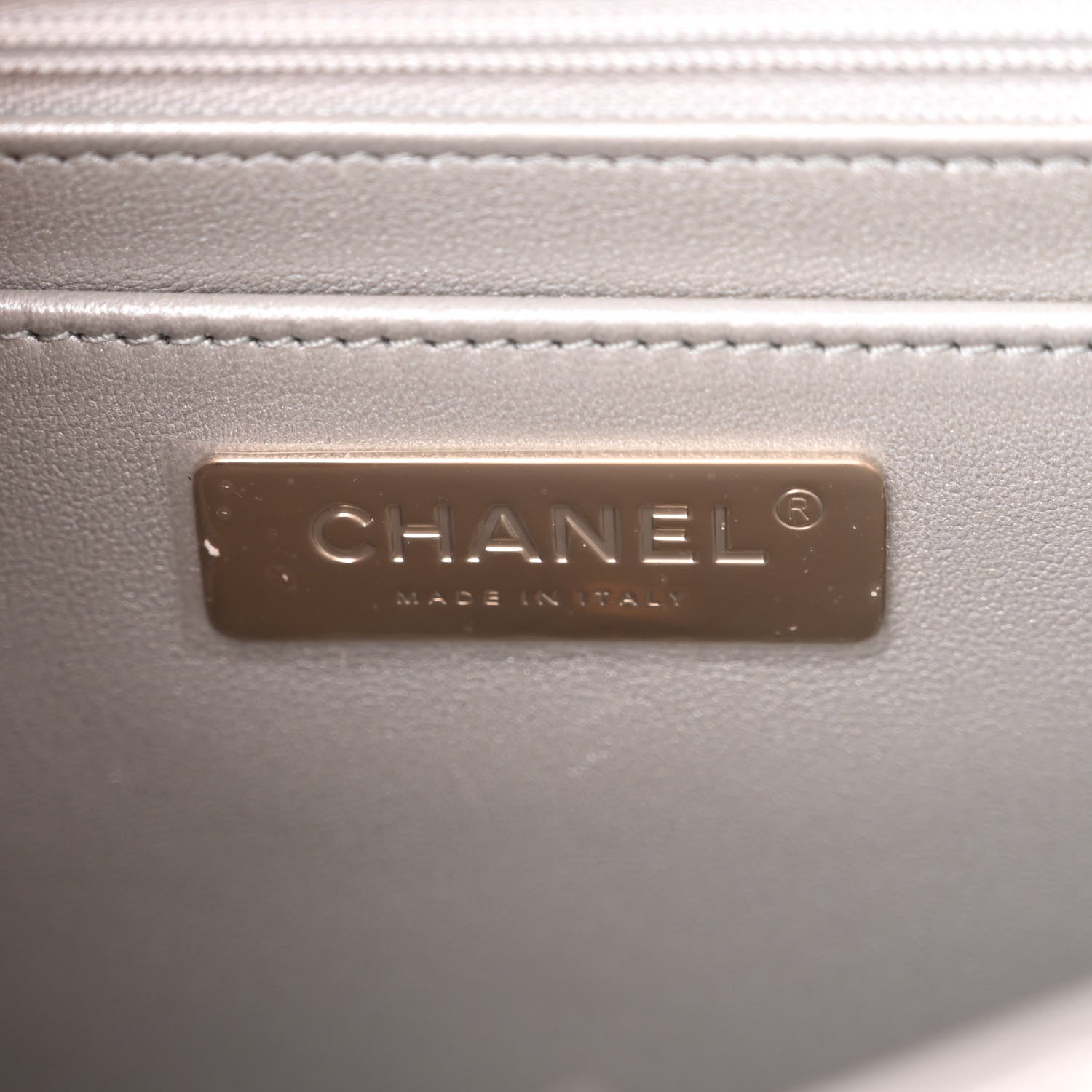 Chanel Mirror Calfskin Metallic Calfskin Quilted Hollywood Boulevard Backpack With Coin Purse Silver 6 of 10
