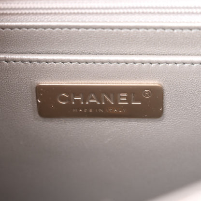 Chanel Mirror Calfskin Metallic Calfskin Quilted Hollywood Boulevard Backpack With Coin Purse Silver 6 of 10