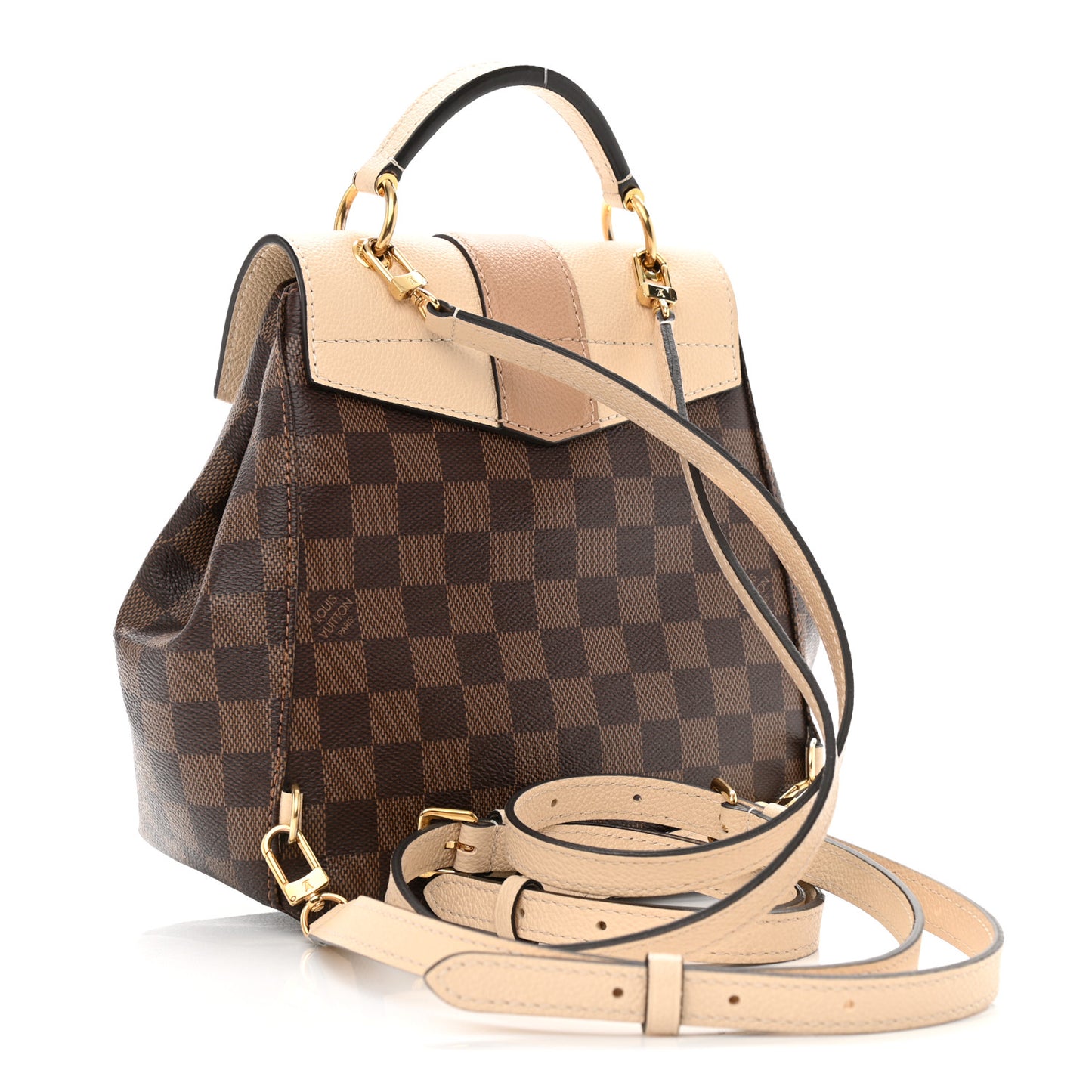 Damier Ebene Clapton Backpack Creme
