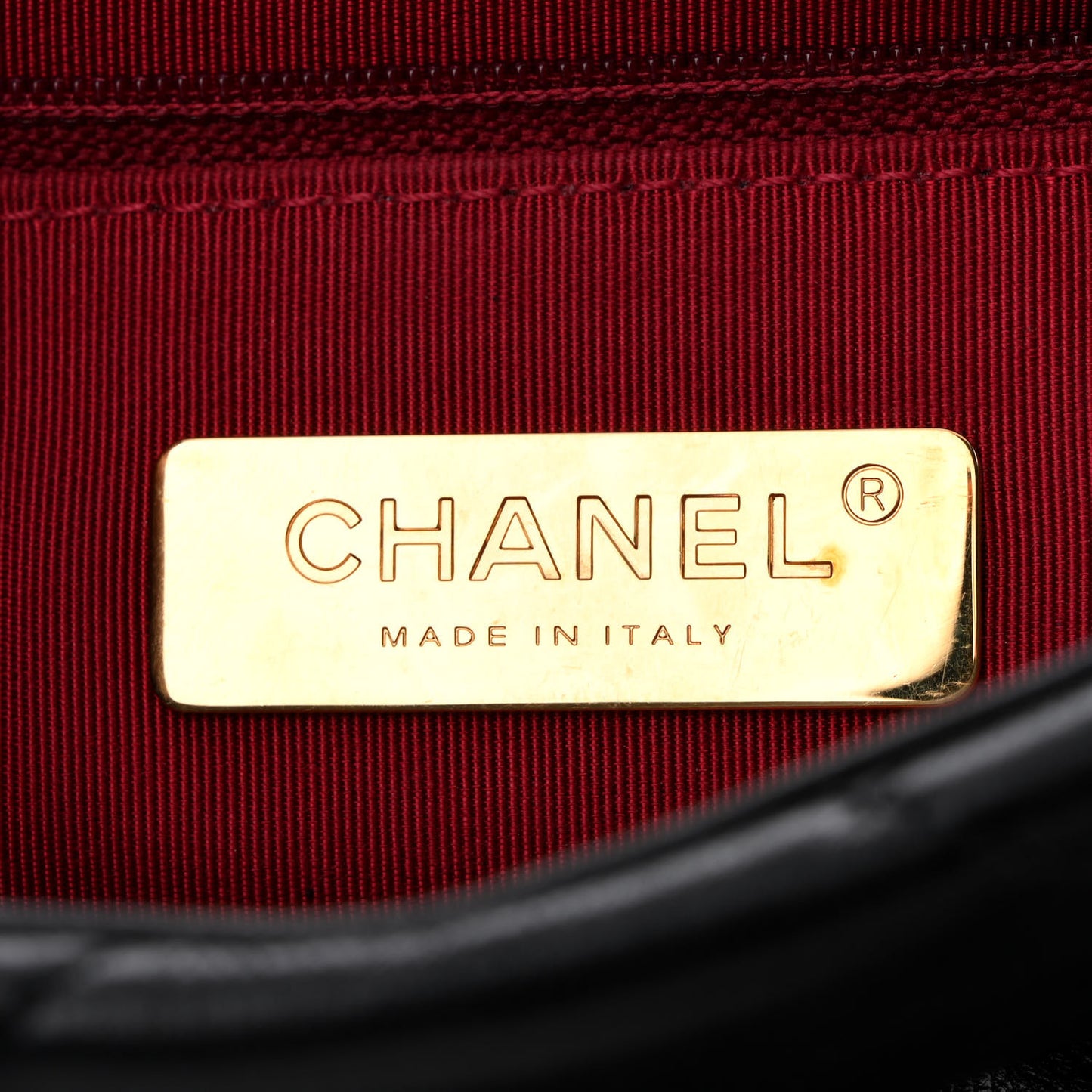 Goatskin Quilted Medium Chanel 19 Flap Black