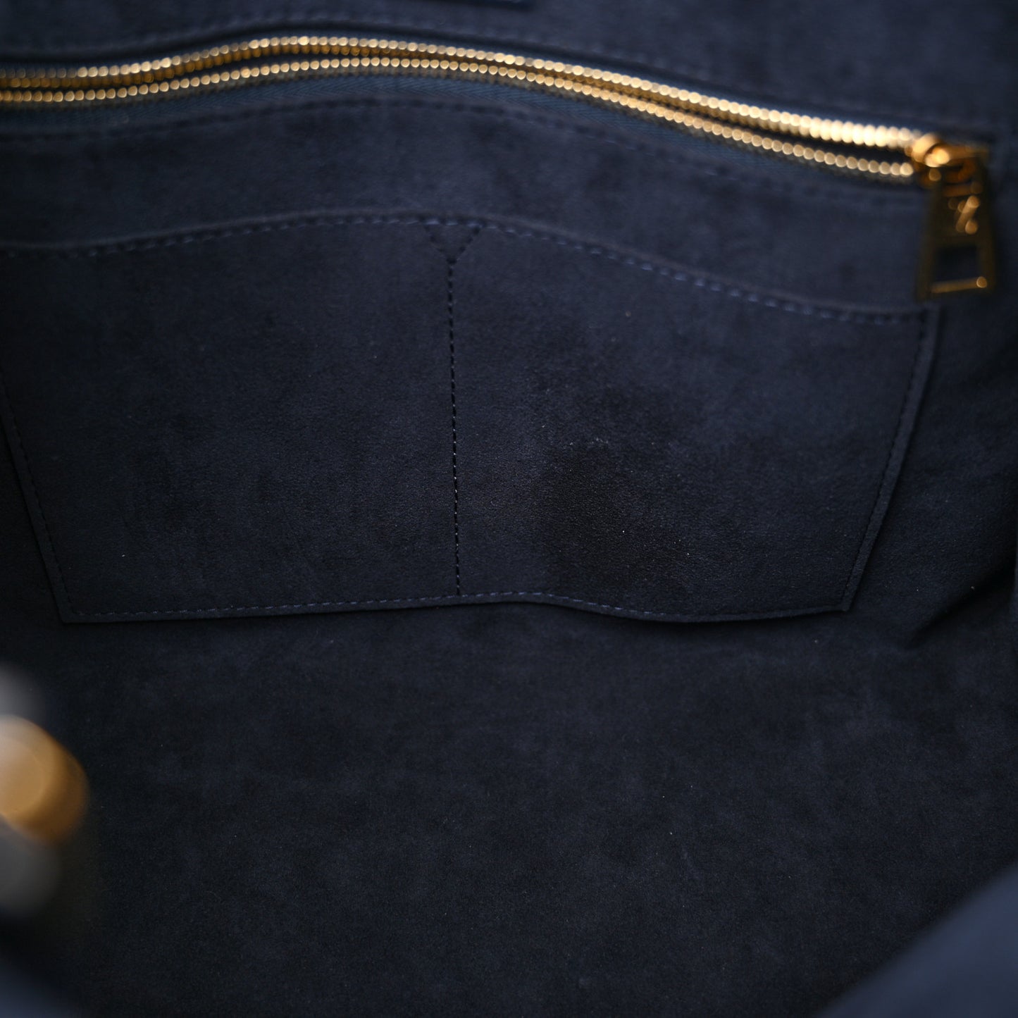 Grained Calfskin Nautical Onthego MM Navy Blue