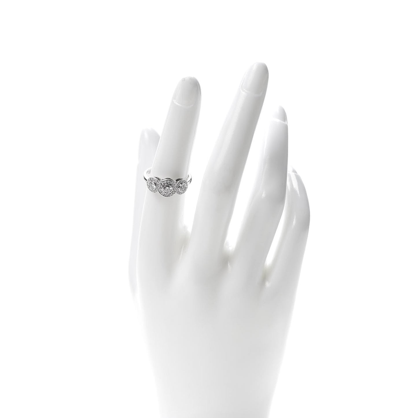 Platinum Diamond Circlet Ring 53 6.5