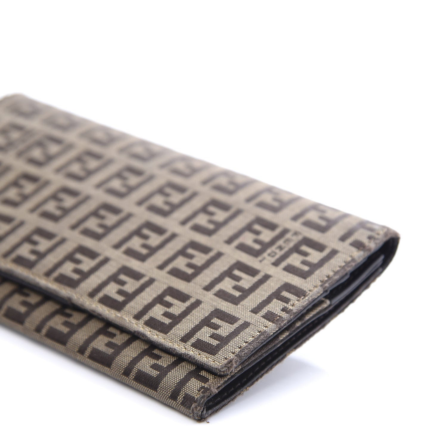 Fendi Zucchino Continental Wallet Brown 9 of 11