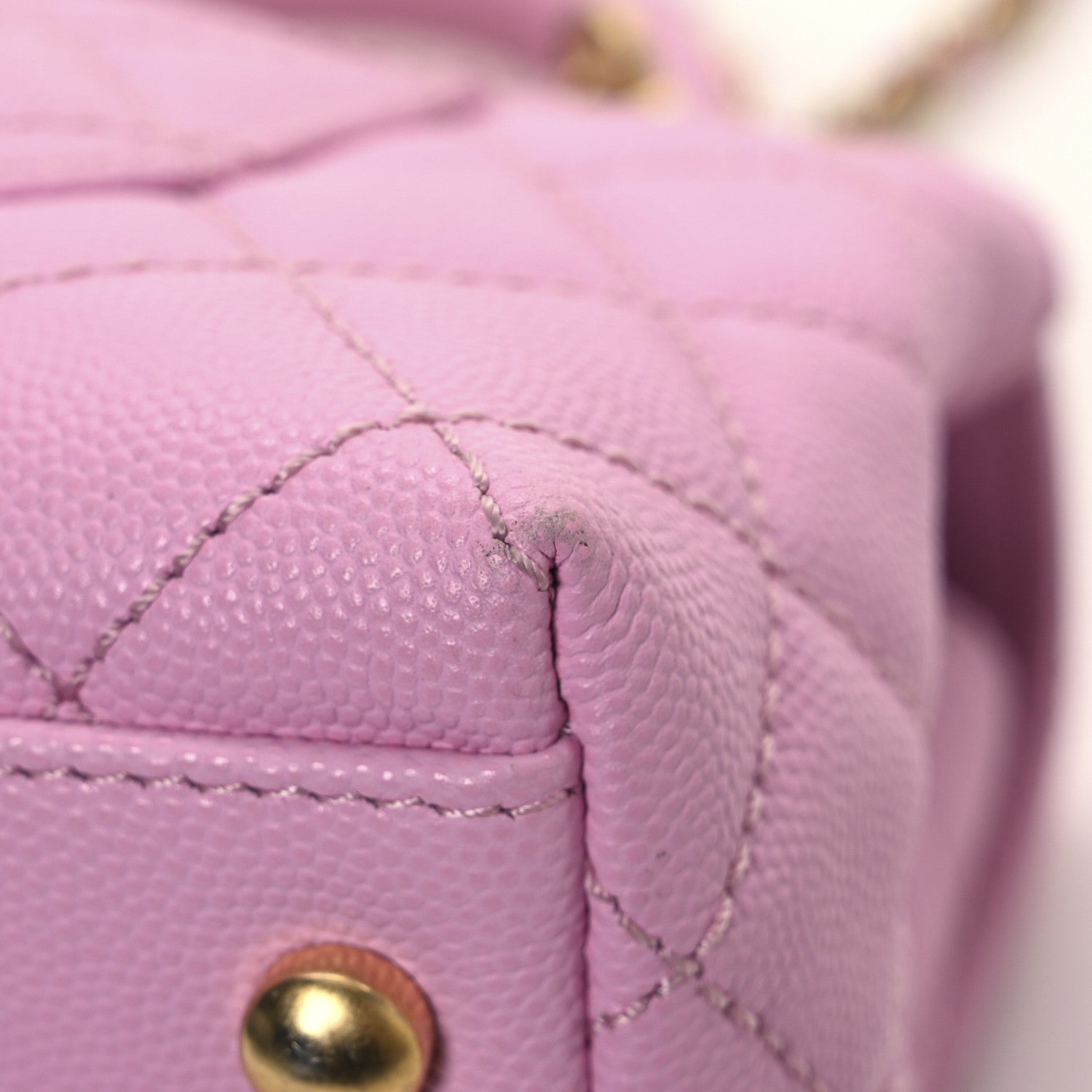 Chanel Caviar Quilted Extra Mini Coco Chain Handle Flap Pink 12 of 12
