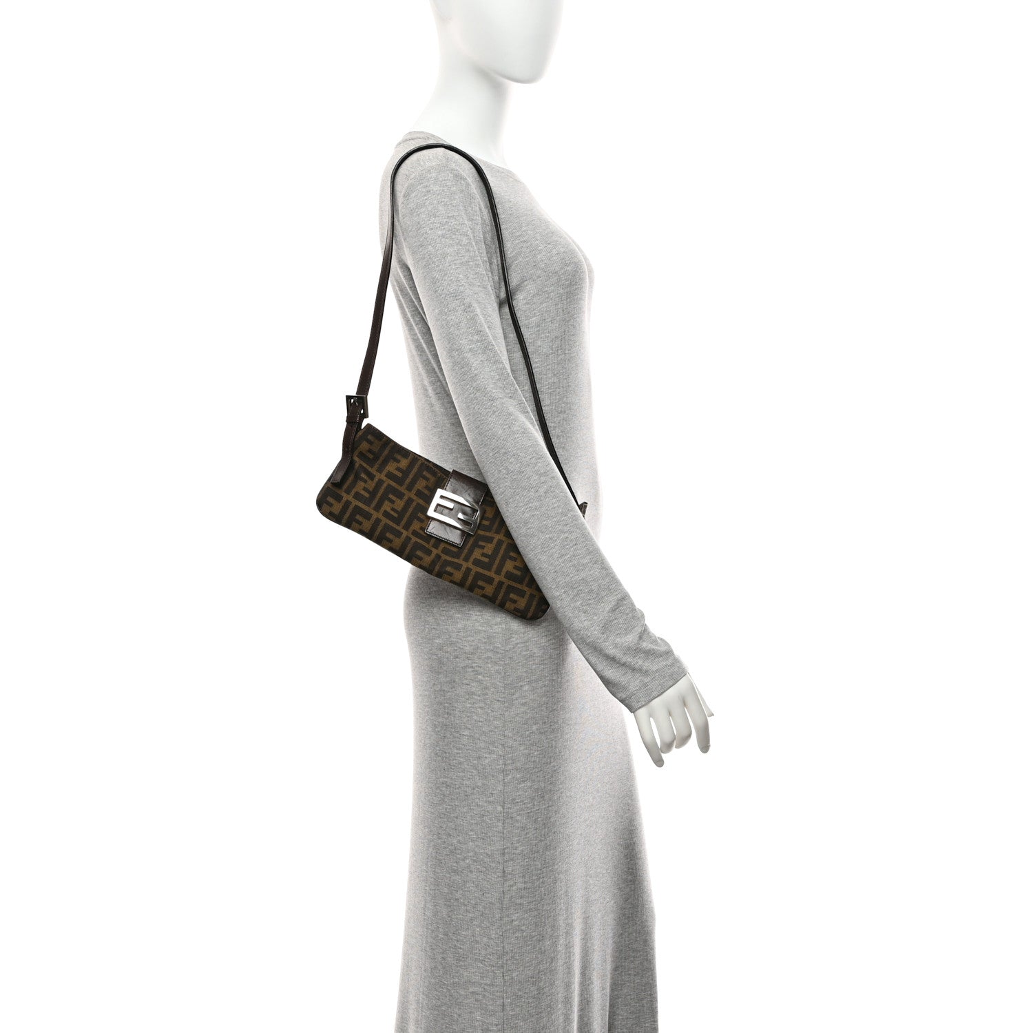 Fendi Zucca Shoulder Bag Tobacco 2 of 10