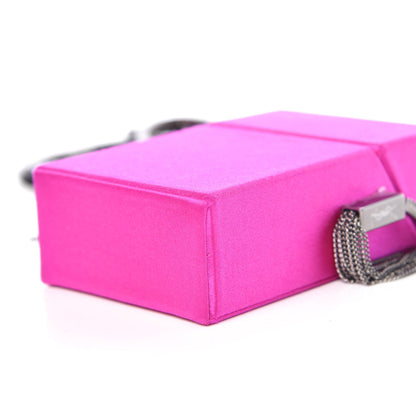 Saint Laurent Satin Smoking Box Crossbody Bag Pink 6 of 9