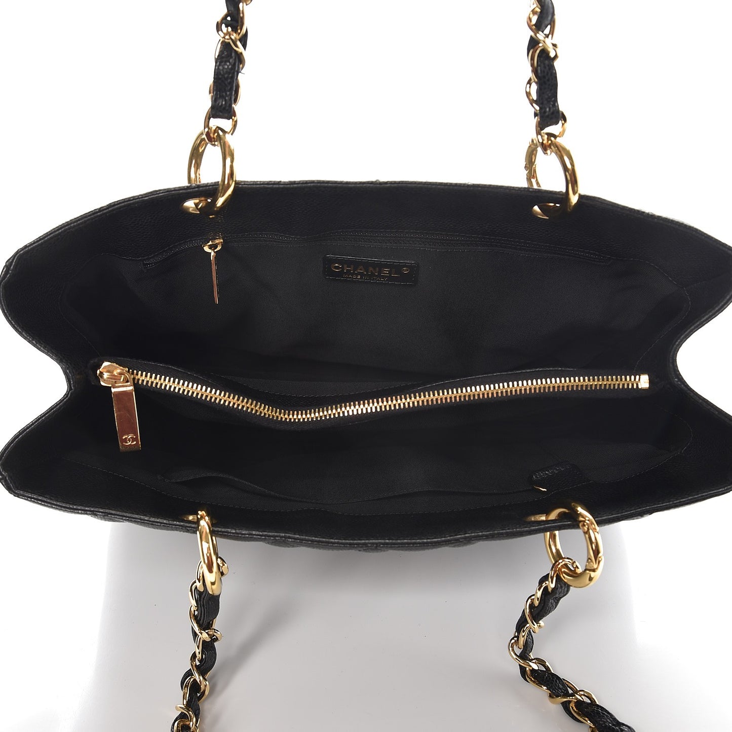 Caviar Quilted Grand Shopping Tote GST Black