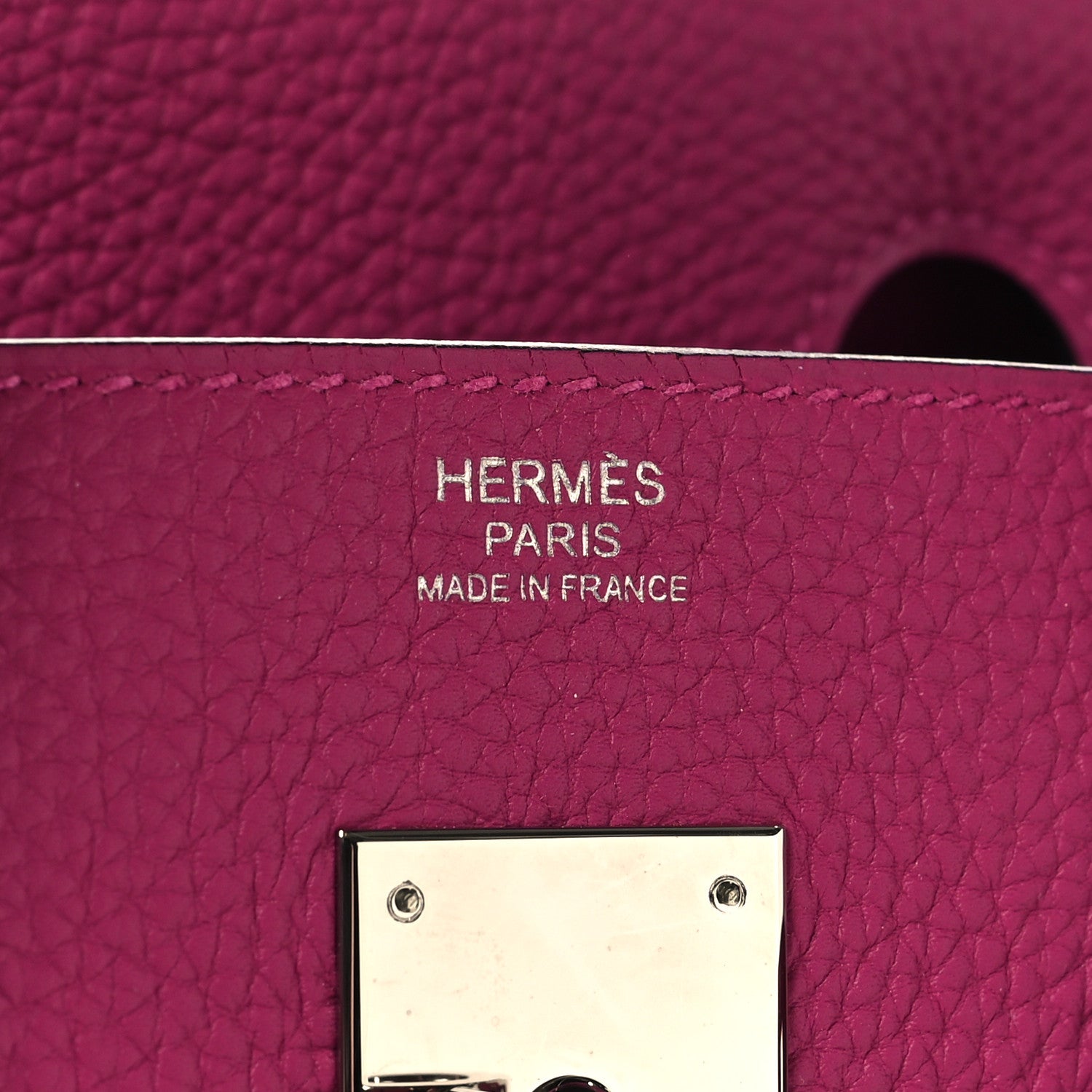 Hermes Togo Birkin 30 Rose Pourpre 6 of 12