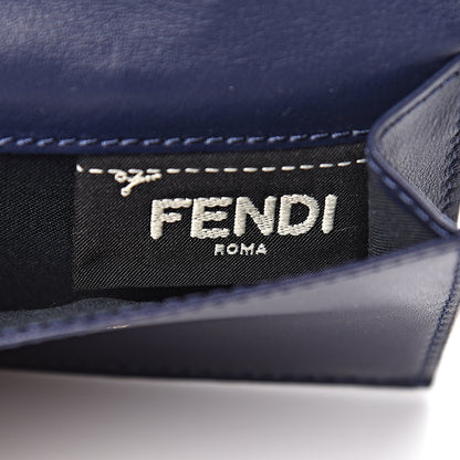 Fendi Vitello Liberty Lucido F is Fendi Micro Tri-Fold Envelope Wallet Blueberry 6 of 8