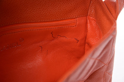 Chanel Caviar Quilted Shoulder Bag Orange 17 of 17