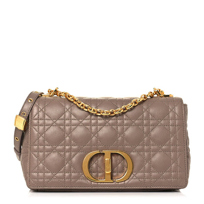 Christian Dior Lambskin Cannage Medium Caro Bag Warm Taupe 1 of 13