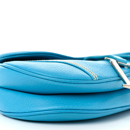 Christian Dior Calfskin Saddle Bag Turquoise 9 of 10